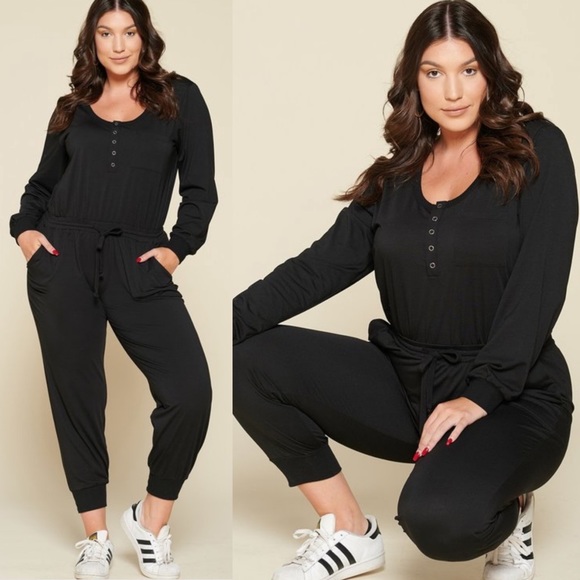 Pants - 🚨24 HOUR SALE🚨Slay Bae Plus Size Black Jumpsuit